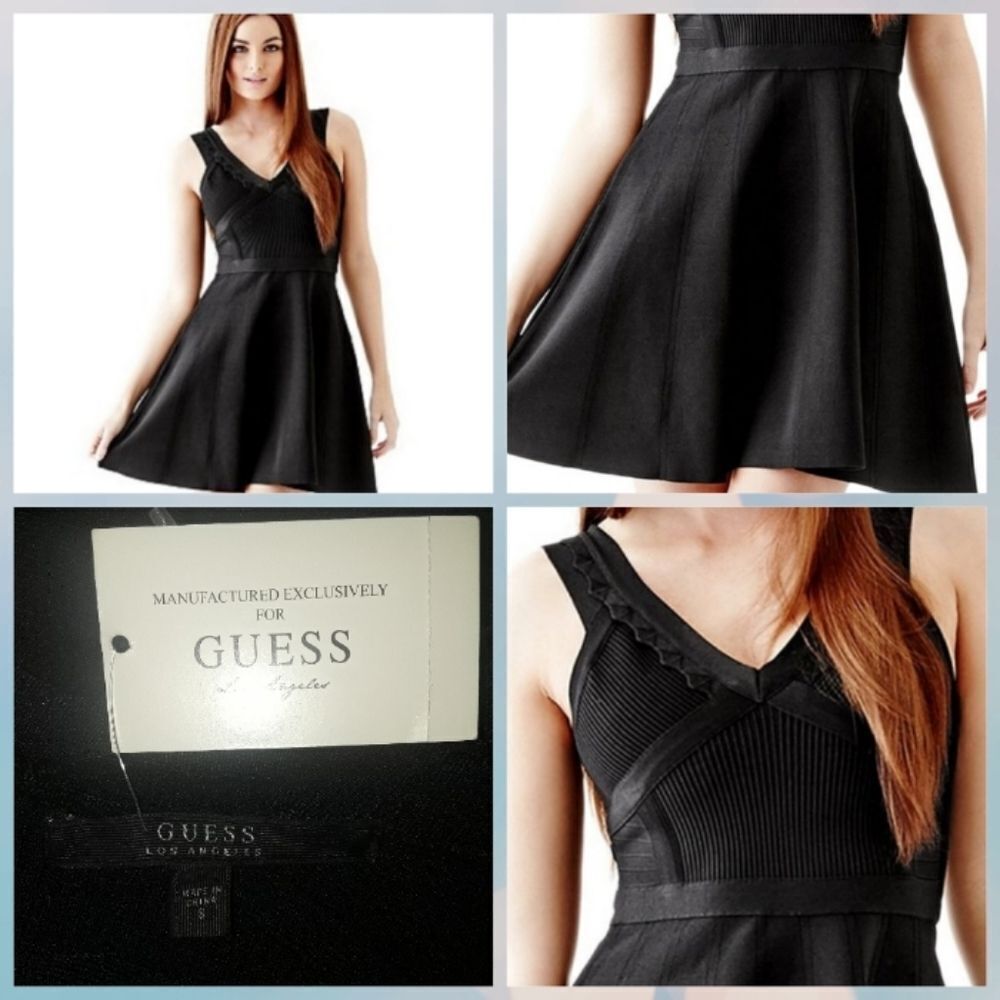BNWT GUESS Mirage Fit-and-Flare Dress